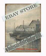 500 piece jigsaw puzzle Coastal Harbor Village maritime scene