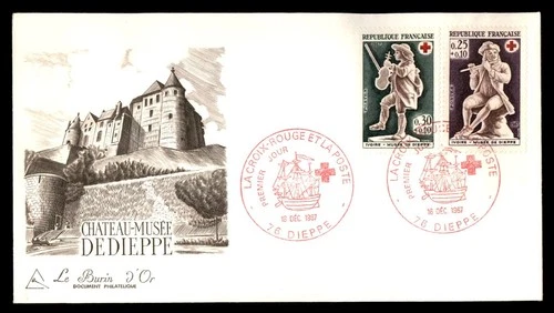 Mayfairstamps France FDC 1987 dual chateau museum First Day Cover aaw_48719