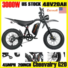 CHEEVALRY G20 E-Mountain Bike Off-Road Electric Bikes 45MPH  150KM Range 7-speed