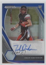 2021 Panini Prizm Draft Picks Blue 144/149 Zach Davidson #DPA-ZAD Auto 0rb