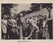 HERBERT HOOVER - AUTOGRAPHED SIGNED PHOTOGRAPH