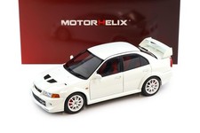 1/18 MOTORHELIX Mitsubishi Lancer EVO VI GSR T.M.E. White Diecast Model Car