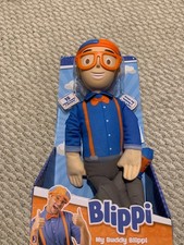 My Buddy BLIPPI 16  Talking Plush Doll Toy Says Many Phrases Toddler TV Show EUC