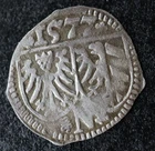 1 Pfennig 1577 - Free imperial city of Nuremberg Billon small coin -#A39x