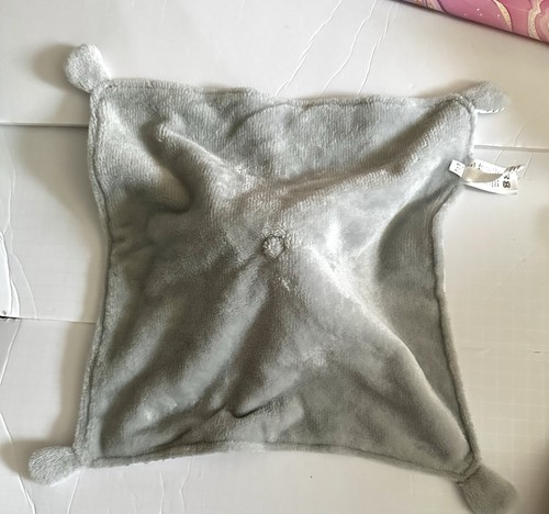 Carters Just One You Elephant Lovey Gray White Triangles Plush Baby Security - Picture 3 of 4