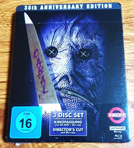 Cabal La Couvée De Nacht Uncut Limitée steelbook 4K blu ray + 2 Neuf