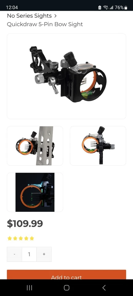 Dead Ringer Quikdraw, micro ajustable, mira de 3 pines Foto 3 de 3