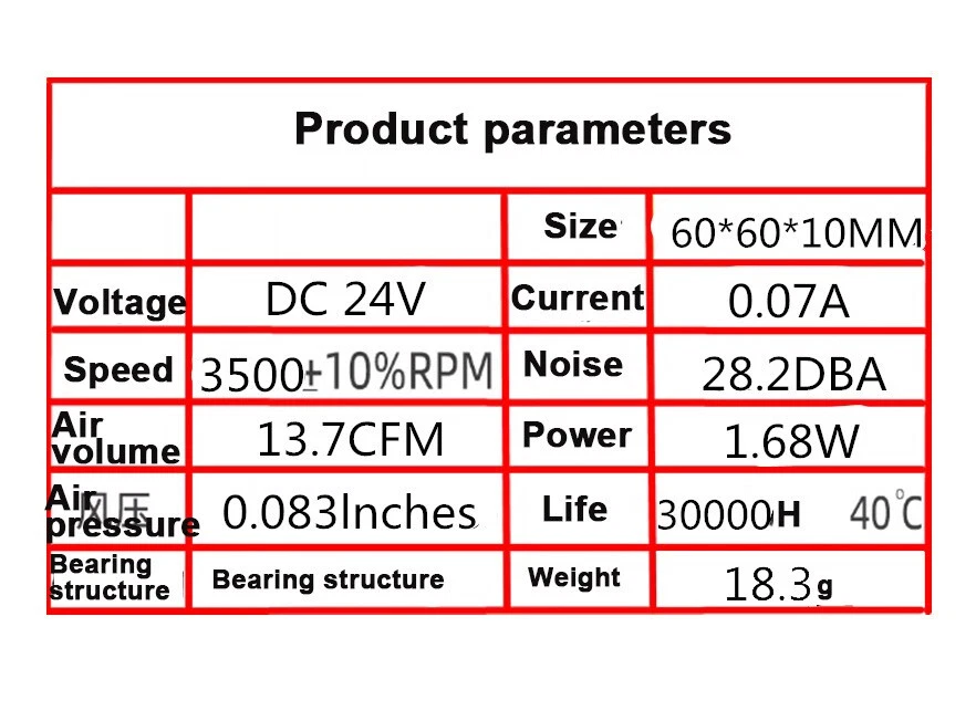 Clear USB PC Computer Clear Case Cooling Fan Cooler LED Light 60×60×10mm 6010 - Image 3 of 4