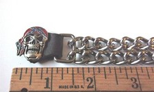 skull vest chain motorcycle clothing biker accessory extender extension made USA