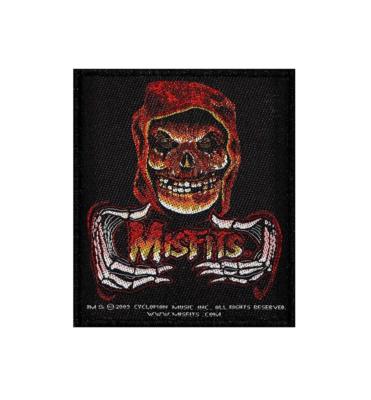 OFFICIAL LICENSED - MISFITS - RED FIEND FIRE SEW-ON PATCH PUNK HORROR METAL