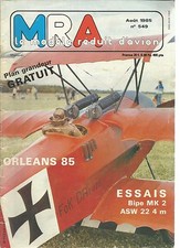 MRA N°549 PLAN : COLIBRI EN 1/2 A / BIPE MK2 / ASW 22 / CINTREUSE PR CORDE PIANO