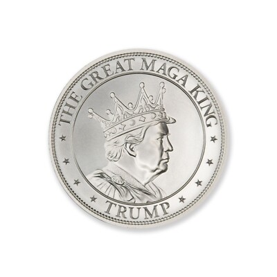 Donald Trump The Great Maga King 1 oz .999 Silver coin Make