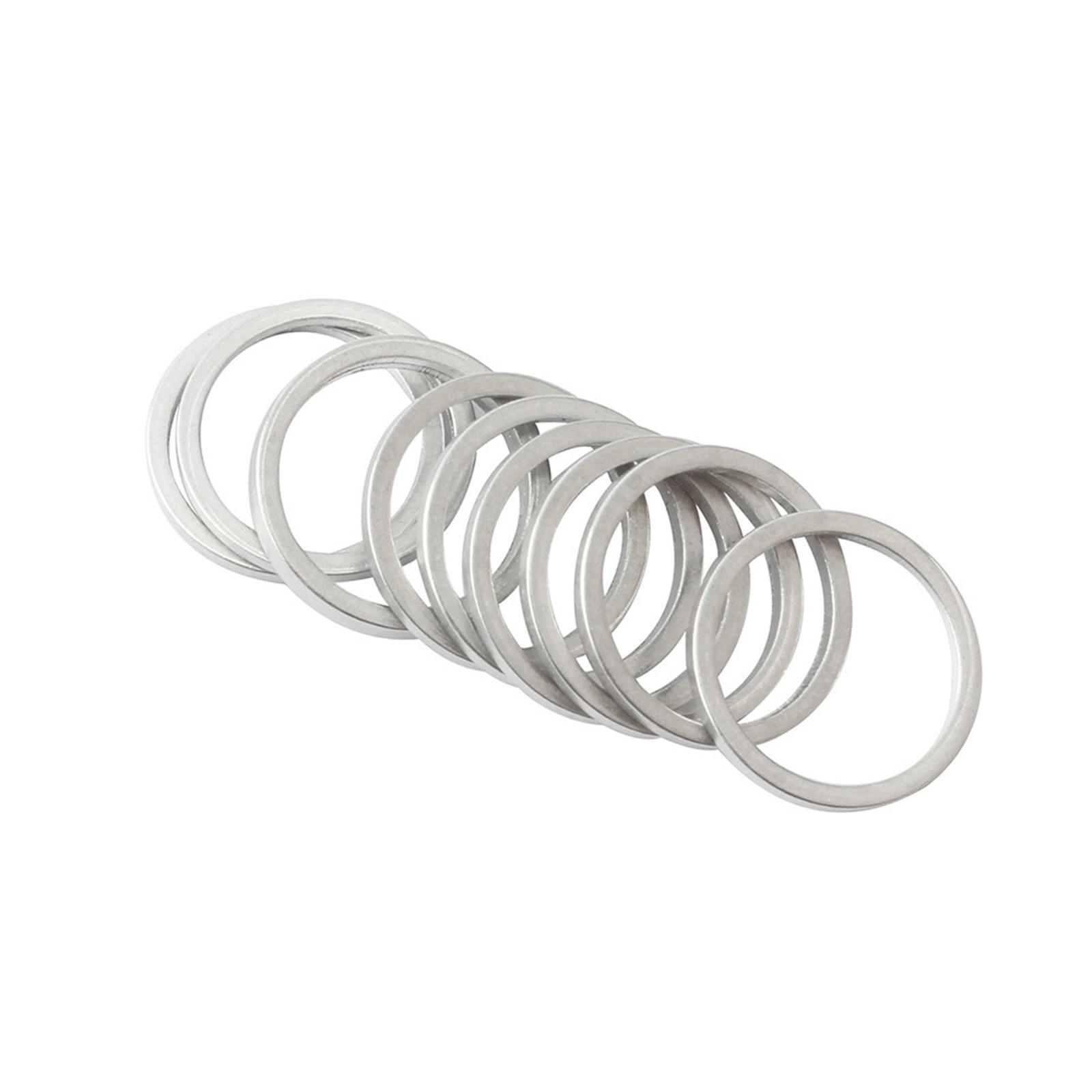 10 Pieces Chainwheel Spacers Washer Aluminum Chainring Bolt Screws