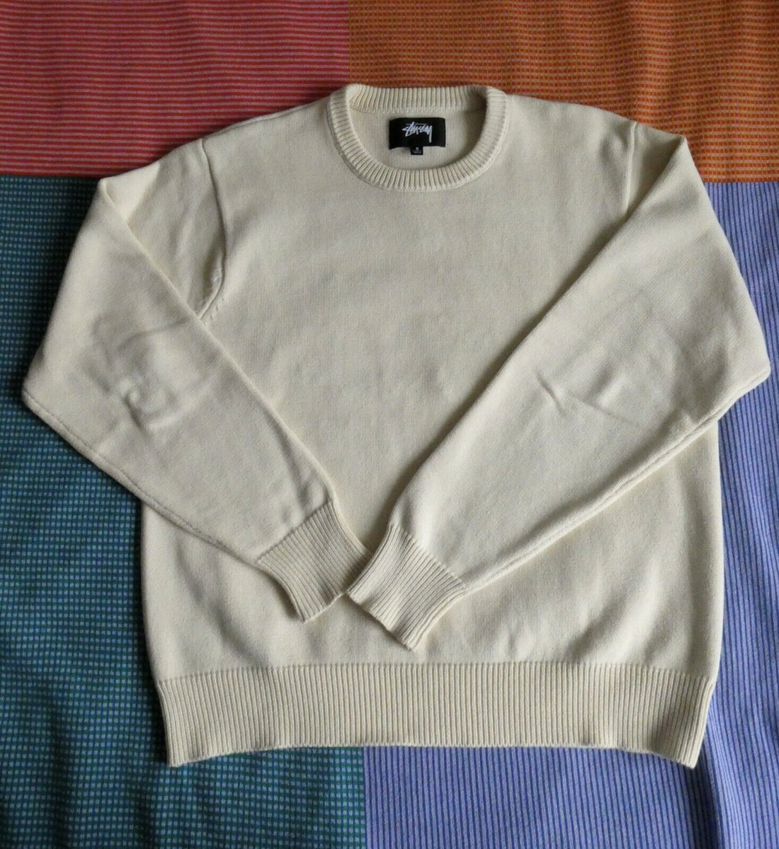 Stussy Authentic Workgear Sweater Natural Cream Beige | eBay