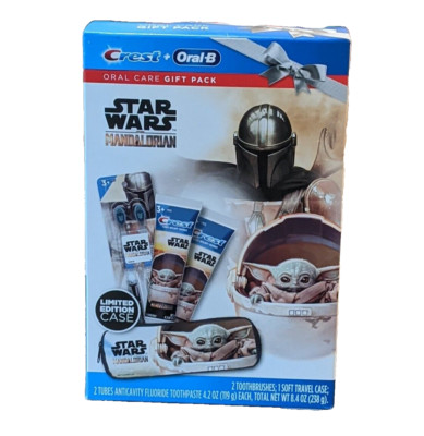 Crest + Oral B Star Wars The Mandalorian Oral Care  Gift Pack - Collectors Set!