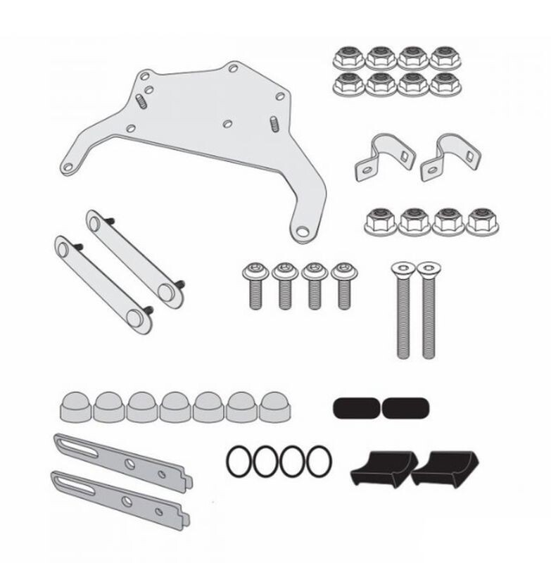 Fixation boite a outils KS250 cadre CLR5108 pour eviter les vibrations