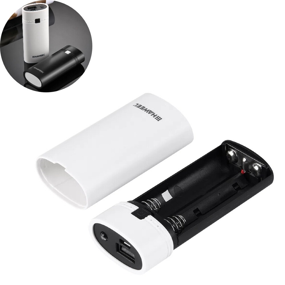 2pcs Batteries Mobile Power Pack Rechargeable Battery Box USB Charger Parts-image