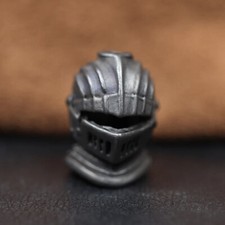 New EDC Samurai Helmet Paracord Knife Bead Lanyard Brass DIY Tool Pendant charm