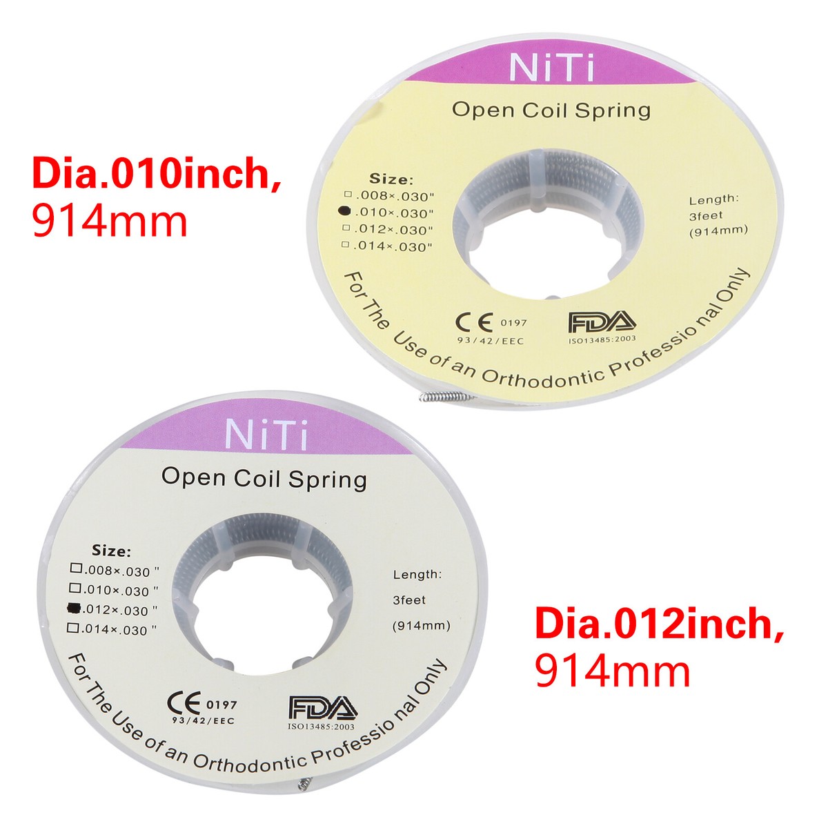 Sospensioni Ad Aria 10 Molle Ortodontiche In NITI A Bobina Chiusa - Foto 3