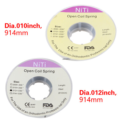 Dental Orthodontic Niti Open Coil Spool Springs 012*030  / 010*030  po