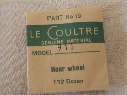 NOS Sealed JAEGER LeCOULTRE Watch, JLC Calibre 916 Hour Wheel PN #19 PART - Picture 1 of 1