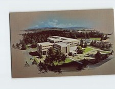 Postcard Architects sketch of Webber Hospital Biddeford Maine USA