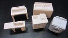 Old Dollhouse Furniture White Kitchen Sink Dryer Sewing Machine Counter Mangler — photo 3
