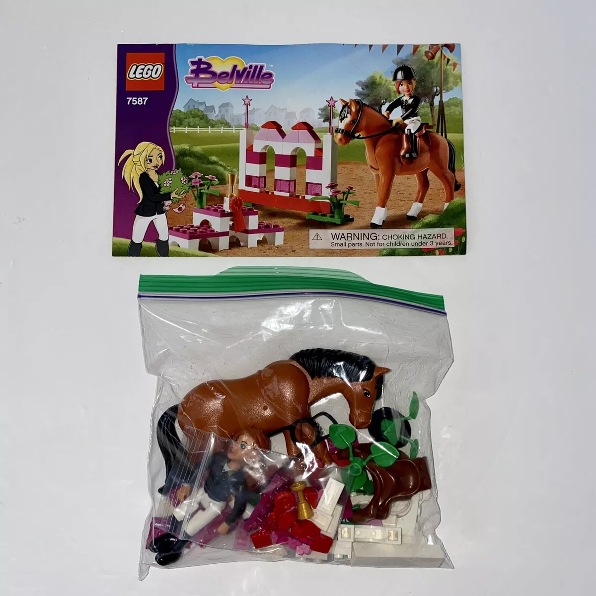 Lego Belville Horse Jumping 7587 Complete Female Horse Rider
