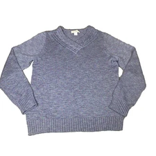 Christopher & Banks Blue Flecked Sweater Size Large Soft Comfort