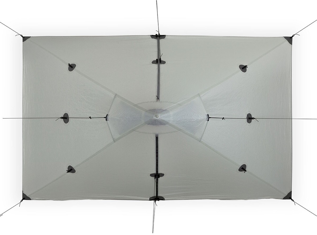 Ultralight hiking tarp LITEWAY PYRAOMM DUO 2P ULTRA thru Ultralight hiking tarp LITEWAY PYRAOMM DUO 2P ULTRA thru