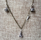 NEW CHARLESTON SC Sterling Sweetgrass Basket Lady & Baskets on 28” Chain