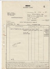 Invoice Rome Pirelli Company Sigma QX1668