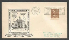 1948 COVER PREXY #805 1.5c ON NY GOLDEN ANNIVERSARY COVER 