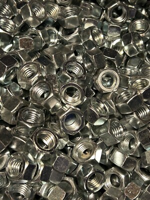 Qty 100 1/2''-13 Grade 5 Finished Hex Nuts Zinc  CR+3 RoHS Compliant 1/2 in.  Nut