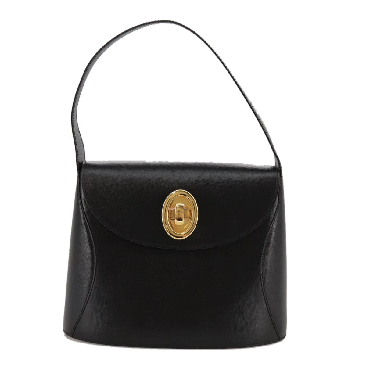 Sac à main Dior en cuir noir authentique