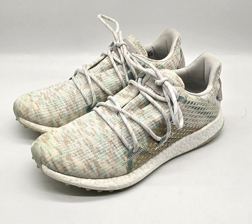 Adidas Crossknit DPR Golf Shoe Womens Sz 6 Crystal White Green Lace-Up 