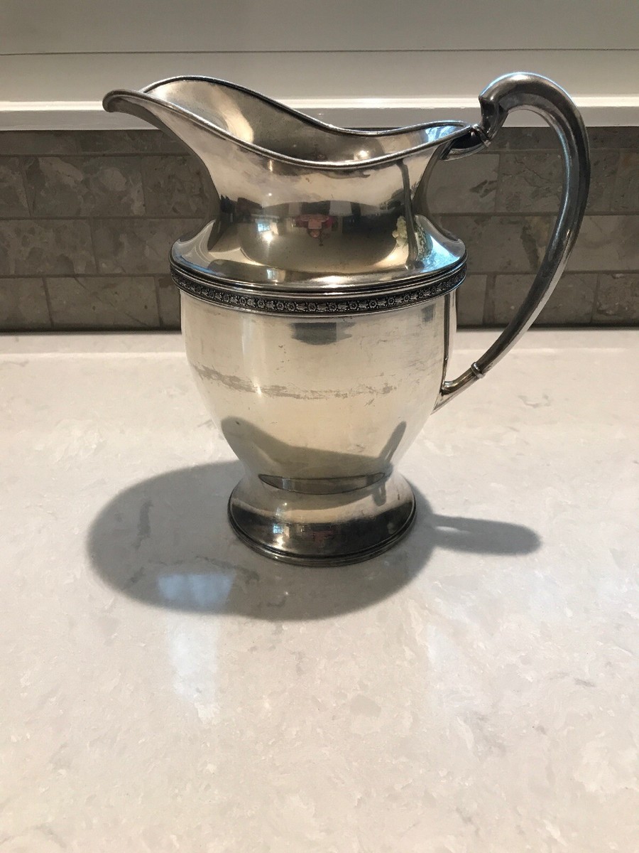 EPNS Silverplate Water Pitcher 2 Quarts Vintage Marked 55/6 8.75