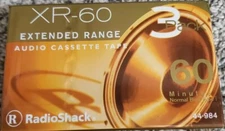 Radio Shack XR-60 Audio Cassette Tapes Pack Of 3 New