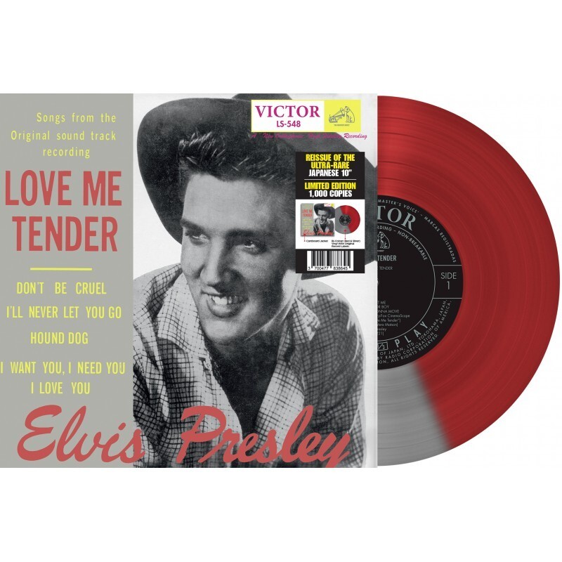 Elvis Presley - 'Love Me Tender' Reissue Japan 10" (Red & Silver Vinyl)