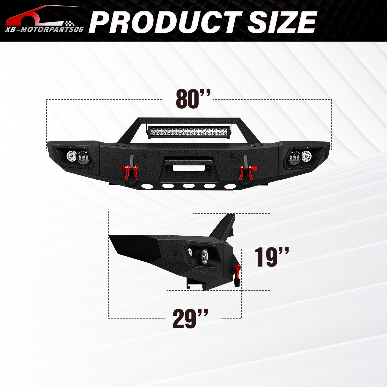 Front Bumper W/ Sensor Holes For 15-2019 Chevy Chevrolet Silverado 2500 3500 HD