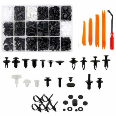 415Pcs Car Auto Retainer Clips Plastic Fasteners Kit Push Pin Rivets Bumper