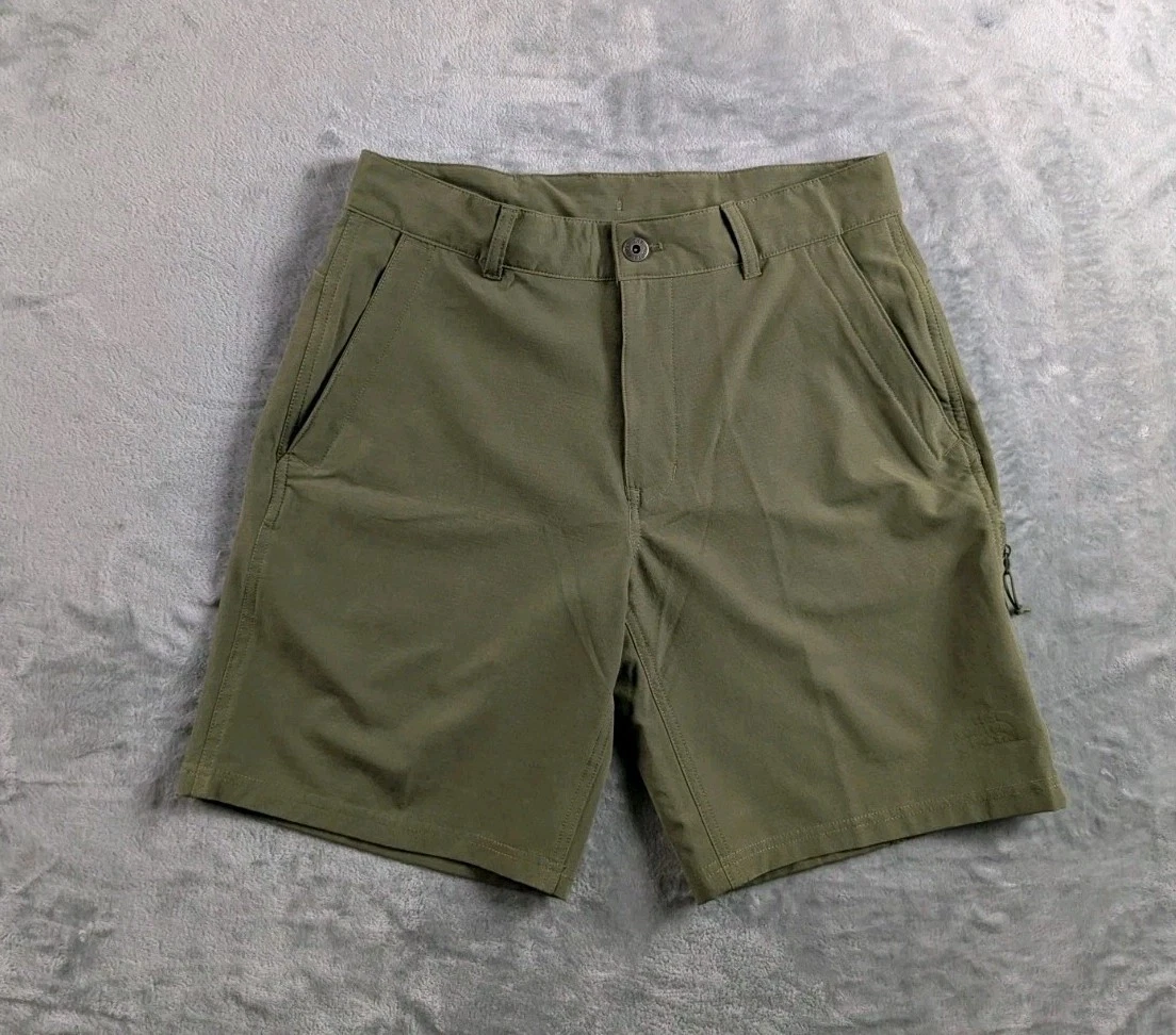 The North Face Shorts Mens 30 Green Rolling Sun Packable Hiking Flashdry Chino