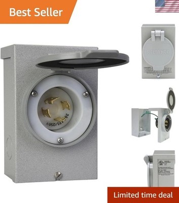Generates Safe Power with 30-Amp NEMA 3R Inlet Box for 7,500 Watt Generators