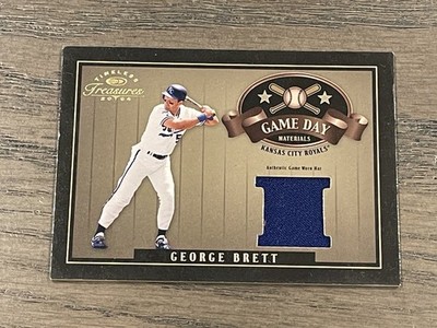 2004 Donruss Timeless Treasures Game Day Materials George Brett 01/82 Royals