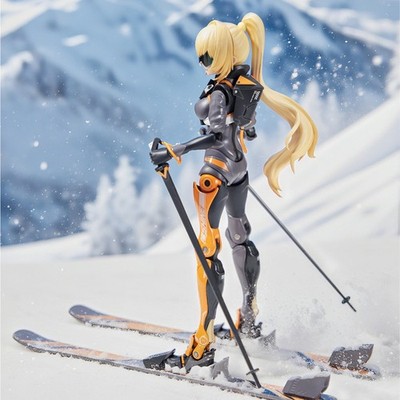 Extreme Girl - Shining Ling Shuang Skiing Mecha Girl Model Action Figure 