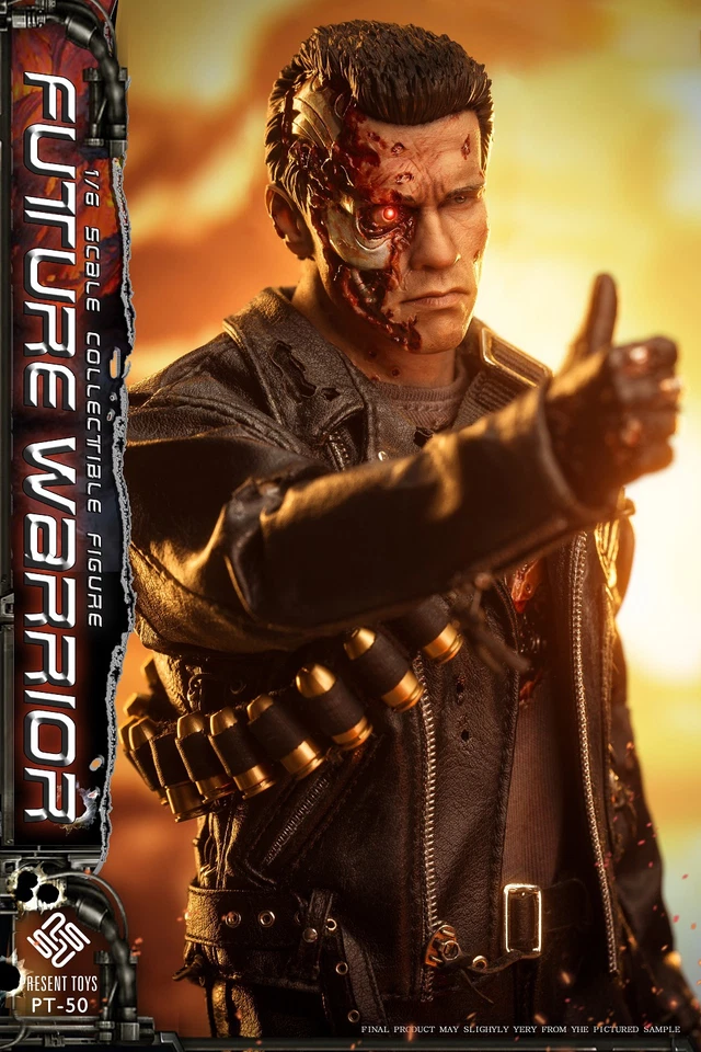 PRESENT TOYS Arnold Terminator 1/6 Action Figure Collection Deluxe Ver. 12'' - Image 4 of 4