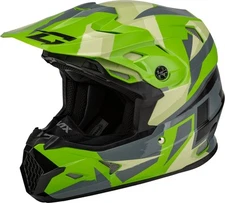 GMAX MX-96S Splinter Helmets XS Green
