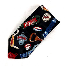 Vintage Coca-Cola Necktie Made In USA Men's Size 57"- 60"
