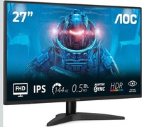 AOC 27B36X, 27 Inch FHD Gaming Monitor, 144 Hz, IPS, 0.5 ms MPRT, Adaptive NEW