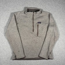 Patagonia Better Sweater 1/4 Zip Sweatshirt Men's Small Gray Fleece Pullover